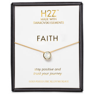 Faith White Opal 16"-17.5" Necklace