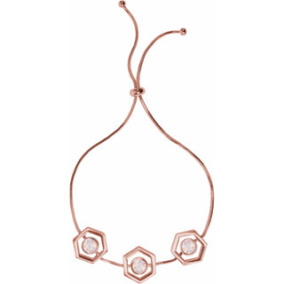 Crystal Hexagon - 2" - 3" Austrian Crystal Drawstring Bracelet
