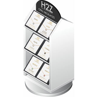 Opal Jewelry Rotating Countertop Displayer H2Z Rotating Countertop Displayer