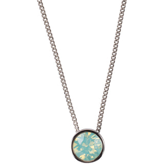 Someone Special Pacific Opal 16"-17.5" Rhodium Necklace