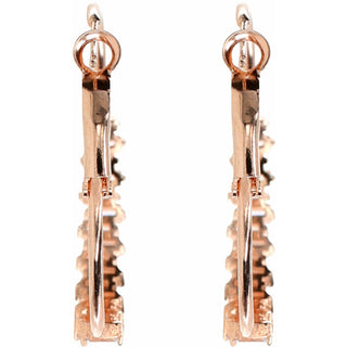 Crystal Classic in Gold 1.5" Austrian Crystal Hoop Earring