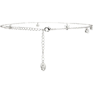 Crystal Snowflake in Rhodium 12.5" - 15.5" Austrian Crystal Necklace