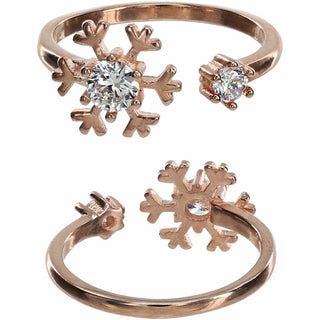 Crystal Snowflake
in Gold CM Austrian Crystal Stud Earrings & Adjustable Ring