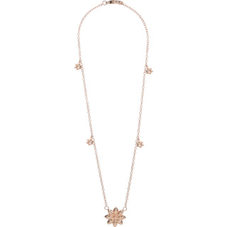 Crystal Flora
Rose Gold ." - ." Austrian Crystal Necklace