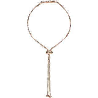 Crystal Flora
in Rose Gold ." Austrian Crystal Drawstring Bracelet