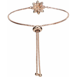 Crystal Flora
in Rose Gold ." Austrian Crystal Drawstring Bracelet