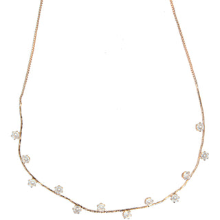 Stunning Crystal in   16.5-18.5" Cubic Zirconia Necklace