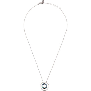 Life
Bermuda Blue Crystal 17"-19" Engraved Rhodium Plated Austrian Element Necklace