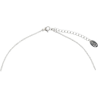 Mother Clear Crystal 16.5"-20.5" Engraved Rhodium Plated Austrian Element Necklace