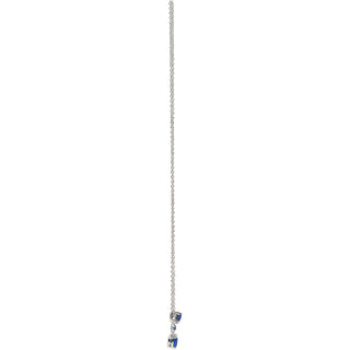 30
Sapphire Zircon 16.5"-18.5" Celebration Rhodium Plated Necklace