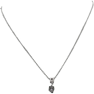 60 Lavender Zircon 16.5"-18.5" Celebration Rhodium Plated Necklace