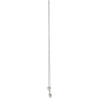 Celebrate Clear Zircon 16.5"-18.5" Celebration Rhodium Plated Necklace