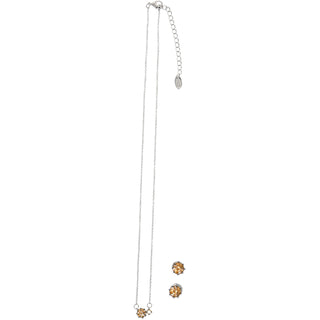 November Light Topaz 16.5"-18.5" Birthstone Jewelry Gift Set