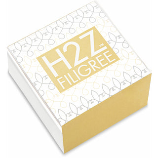 Gold Floral Frill Filigree Bangle Bracelet