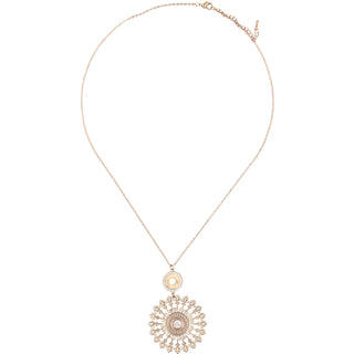 Rose Gold Mandala Mother of Pearl Necklace