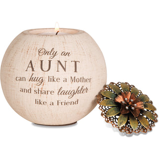 Aunt 4" Round Tealight Candle Holder