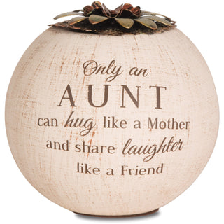 Aunt 4" Round Tealight Candle Holder