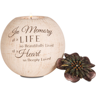 In Memory 5" Round Tealight Candle Holder