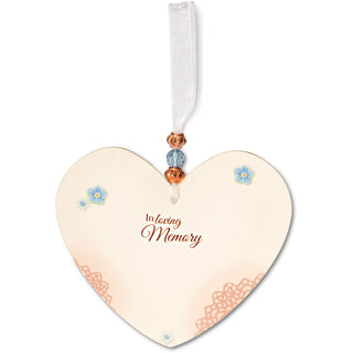 Beloved Pet 3.5" x 4" Heart-Shaped Ornament