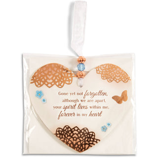 Forever In My Heart 3.5" x 4" Heart-Shaped Ornament