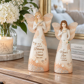 Nana 6" Angel Holding Flowers