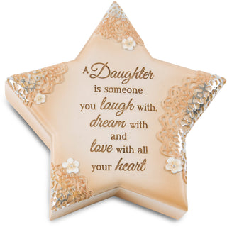 Daughter 4" x 3.75" Star Keepsake Box