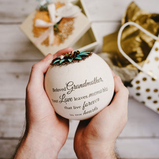 Beloved Grandmother 4" Round Tealight Candle Holder