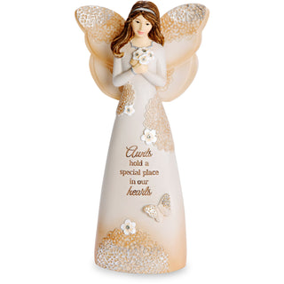 Aunt 6" Angel Holding Flowers