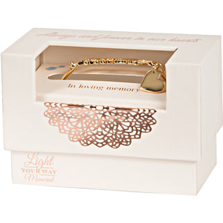 Mom Memorial Bangle Bracelet