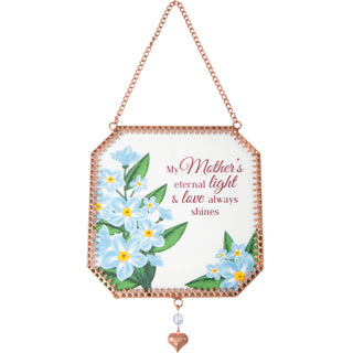 Mother 5" x 5" Glass Suncatcher