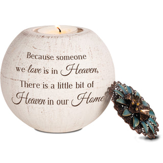 Heaven In Our Home 4" Round Tealight Candle Holder