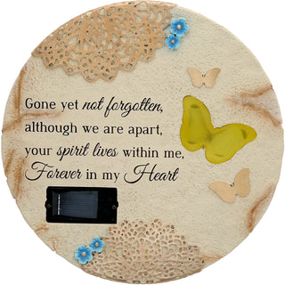 Forever In My Heart 10" Solar Memorial Garden Stone