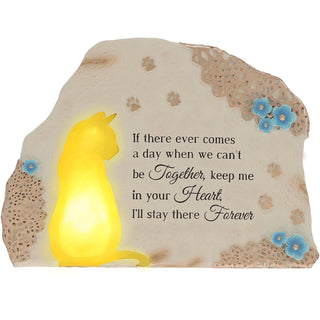 Forever 7" x 5" Solar Memorial Garden Stone