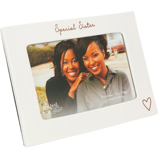 Special Sister 7.5" x 5.5" Ceramic Frame (Holds 6" x 4" Photo)