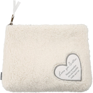 Sister 10" x 8" Sherpa Cosmetic Bag