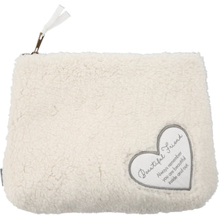 Beautiful Friend 10" x 8" Sherpa Cosmetic Bag