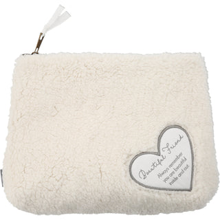 Beautiful Friend 10" x 8" Sherpa Cosmetic Bag
