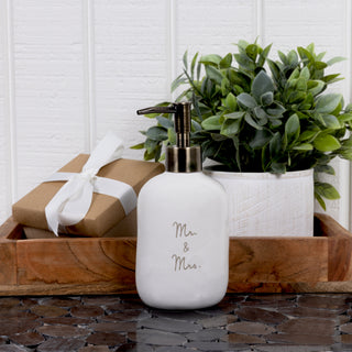 Mr. & Mrs. Ceramic Soap/Lotion Dispenser