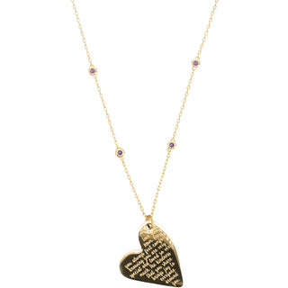 Mom 18.5" Gold Plated Engraved Necklace