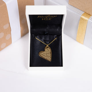 Sister 18.5" Gold Plated Engraved Necklace