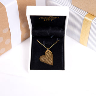 Friend 18.5" Gold Plated Engraved Necklace