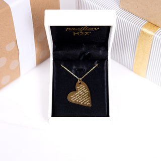 Special 18.5" Gold Plated Engraved Necklace