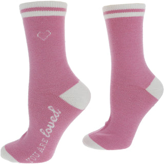 Loved Ladies Crew Socks