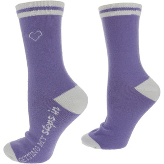 Steps Ladies Crew Socks