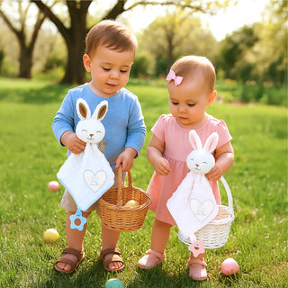 Somebunny Blue Lovey Lovey Blanket Bunny with Teether