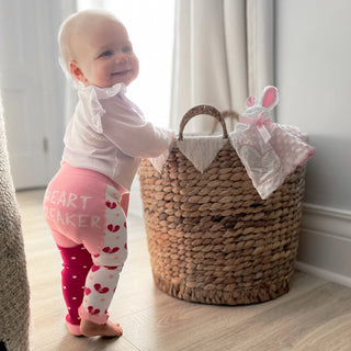 Somebunny Pink Lovey Lovey Blanket Bunny with Teether