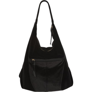Coffee Velvet Shoulder Bag