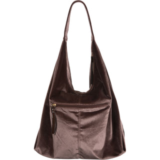 Wine Velvet Shoulder Bag