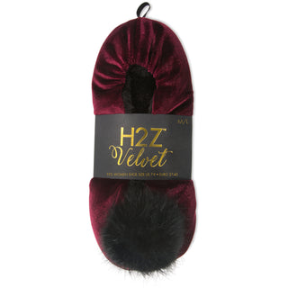 Wine Velvet Slipper