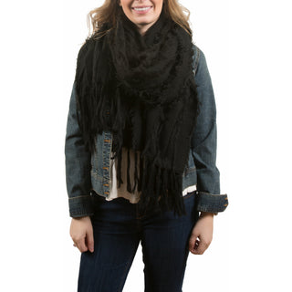 Oversized Frayed Scarf